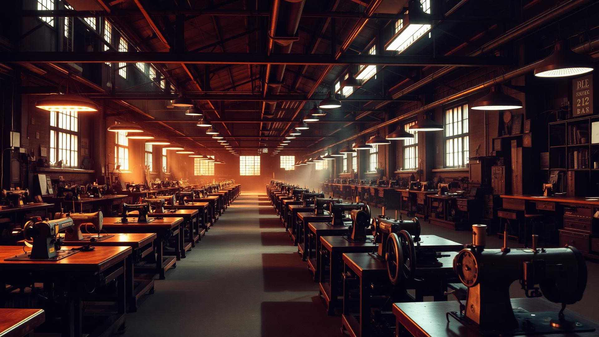 Embermark atelier — sewing floor